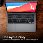 Clear Silicone Keyboard Cover — MacBook 11–16
